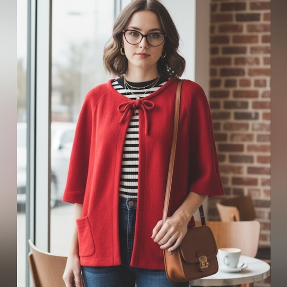 St. John Collection bow jacket O/S - Picture 1 of 12